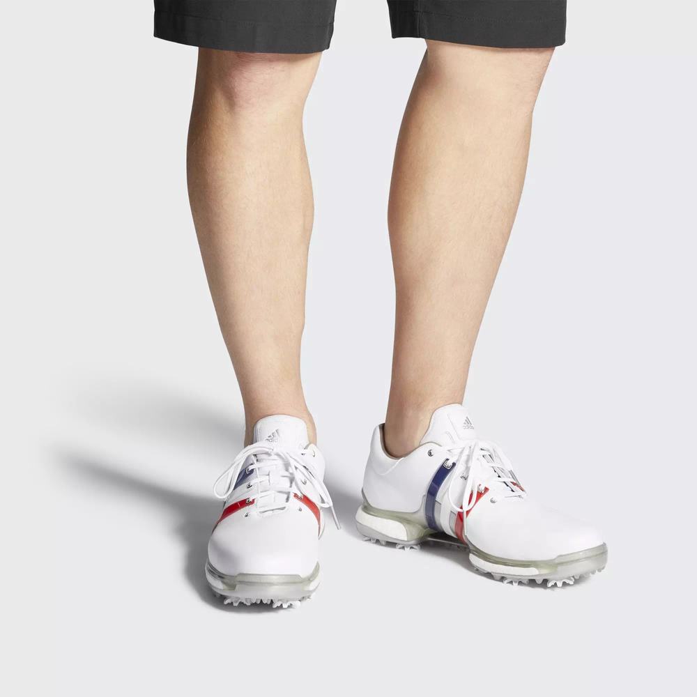 Adidas Tour 360 Boost 2.0 Tenis De Golf Blancos Para Hombre (MX-29902)